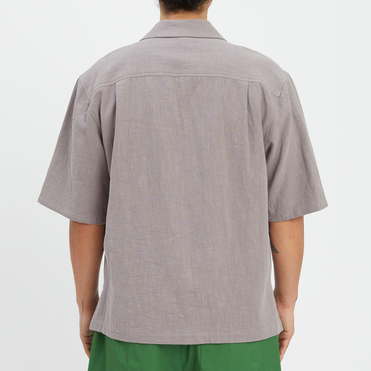 Aloha Shirt - Grey Ramie