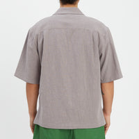 Aloha Shirt - Grey Ramie