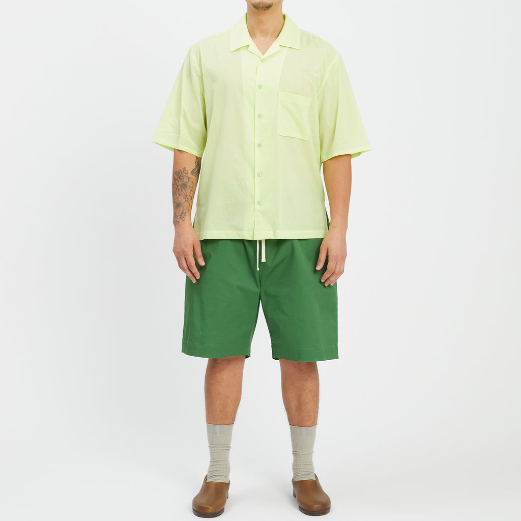 Aloha Shirt - Lime Translucent Cotton
