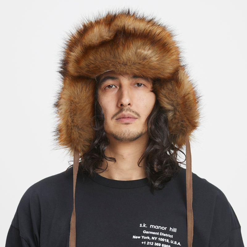 Trapper Hat - Brown Faux Fur (Albertus Swanepoel Collab)