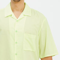Aloha Shirt - Lime Translucent Cotton