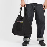 Weekend Bag - Black Waxed Cotton/Nylon