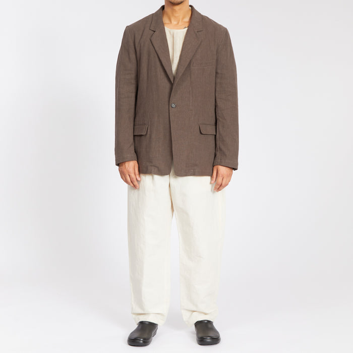 Julian Blazer - Brown Ramie