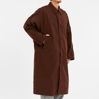 Mountain Trench Coat - Brown Waxed Cotton/Nylon WR