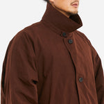 Mountain Trench Coat - Brown Waxed Cotton/Nylon WR