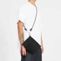 Chalk Bag - Black Waxed Cotton/Nylon