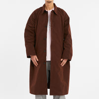 Mountain Trench Coat - Brown Waxed Cotton/Nylon WR