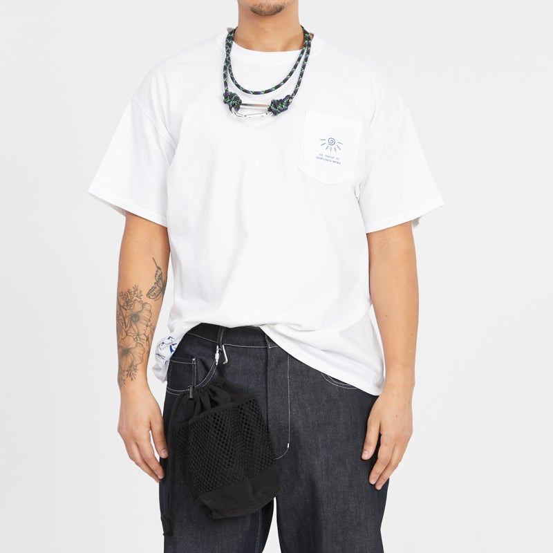 Chalk Bag - Black Waxed Cotton/Nylon