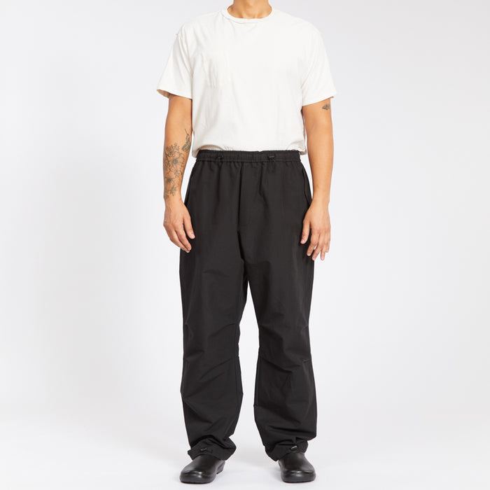 M100 Pant - Black Coated Linen/Cotton