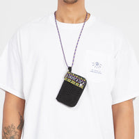 Wallet Necklace - Black Waxed Cotton/Nylon