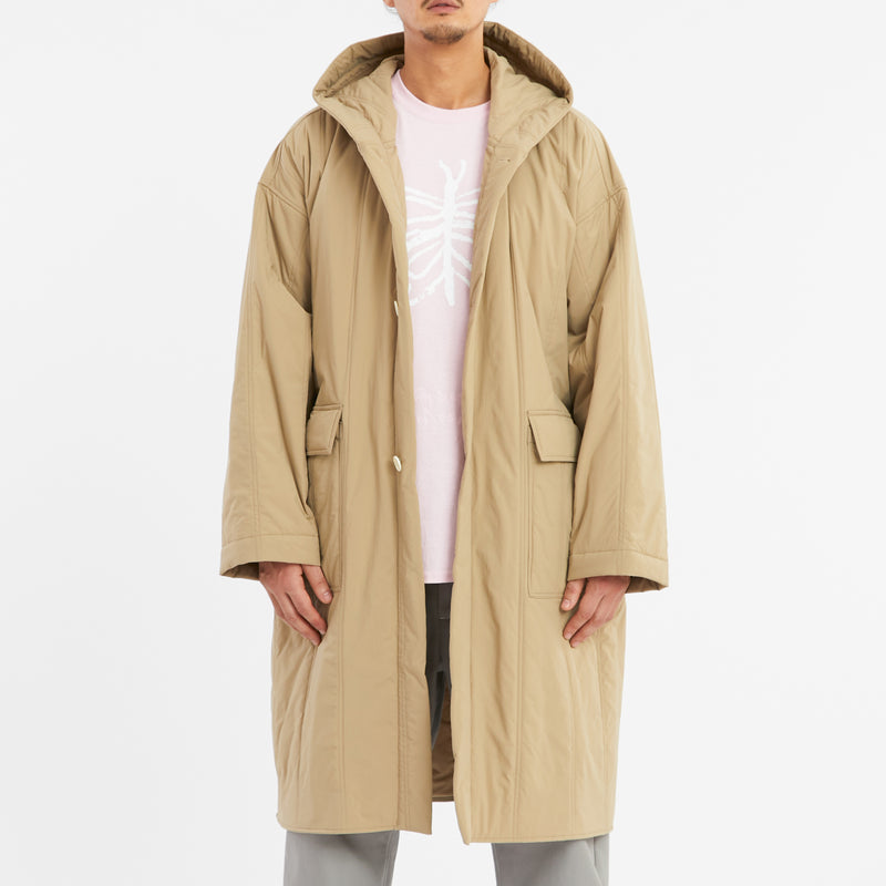Canopy Coat - Tan Quilted Recycled Nylon