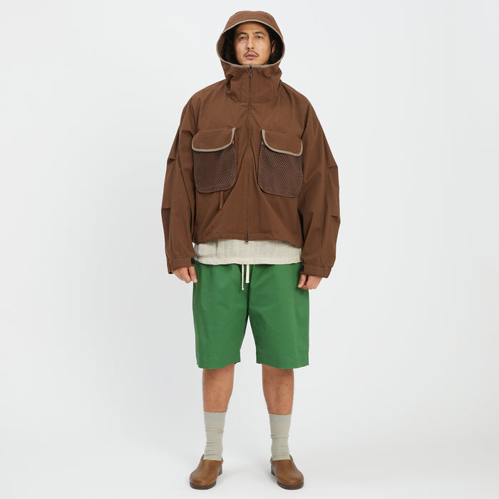 Wading Jacket - Brown Puckered Cotton