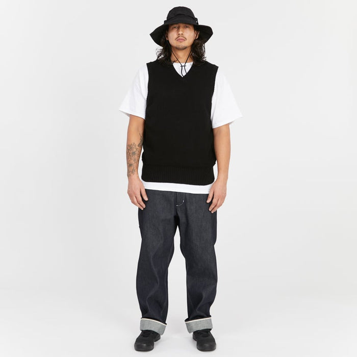 Boonie Bucket Hat - Black Waxed Cotton/Nylon