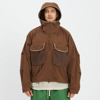 Wading Jacket - Brown Puckered Cotton