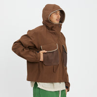 Wading Jacket - Brown Puckered Cotton