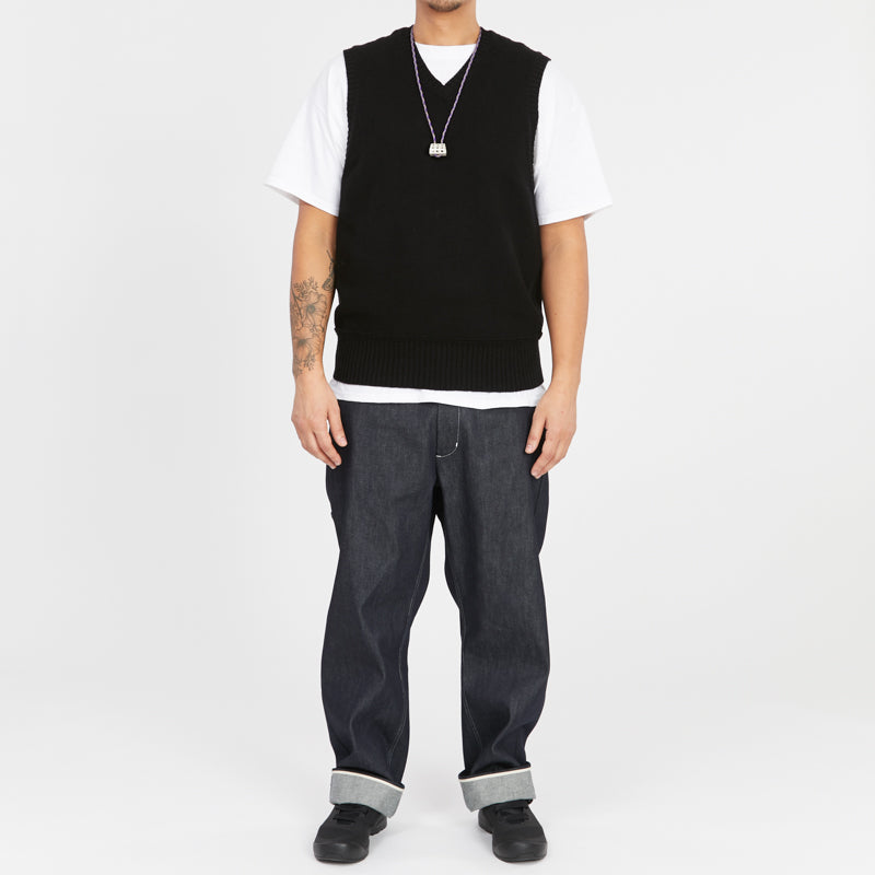 Large Hex Sterling Silver Necklace