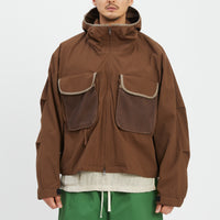 Wading Jacket - Brown Puckered Cotton