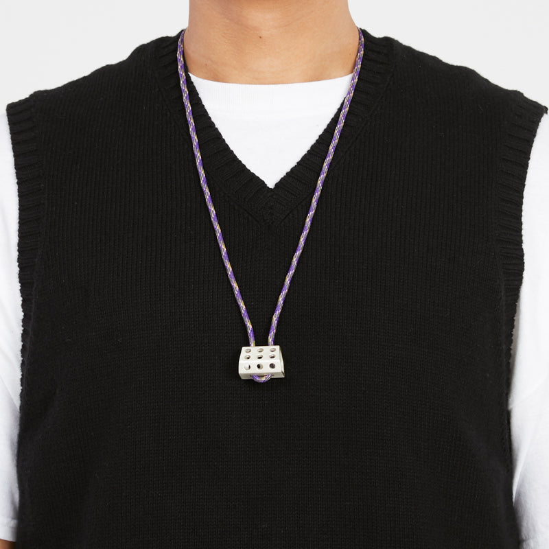 Large Hex Sterling Silver Necklace