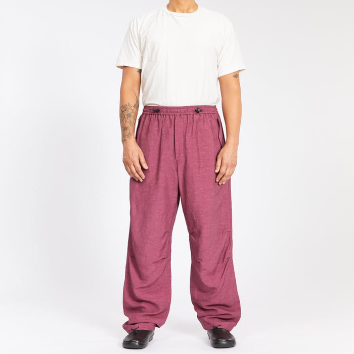M100 Pant - Magenta Viscose/Linen