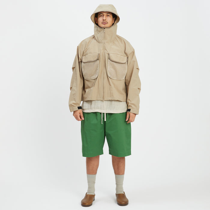 Wading Jacket - Tan Nylon WR Ripstop