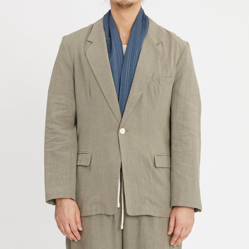 Spring Scarf - Blue Translucent Stripe