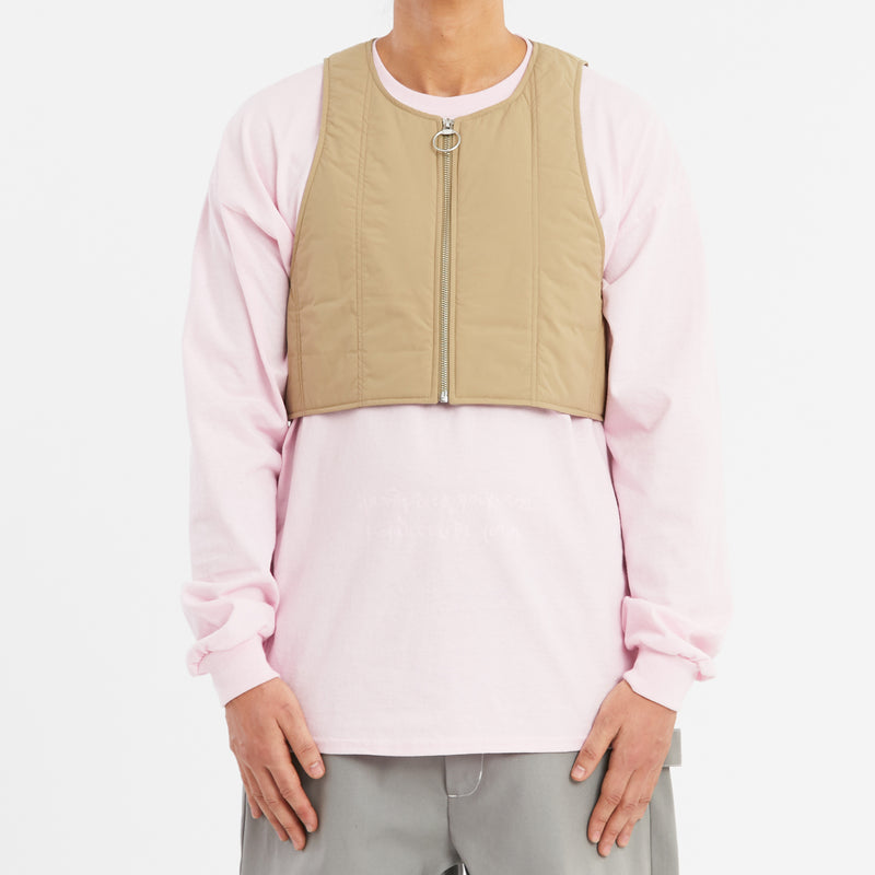Kit Vest - Tan Quilted Recycled Nylon WR