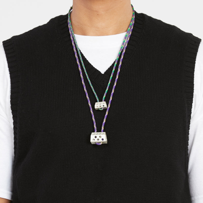 Small Hex Sterling Silver Necklace