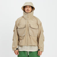 Wading Jacket - Tan Nylon WR Ripstop