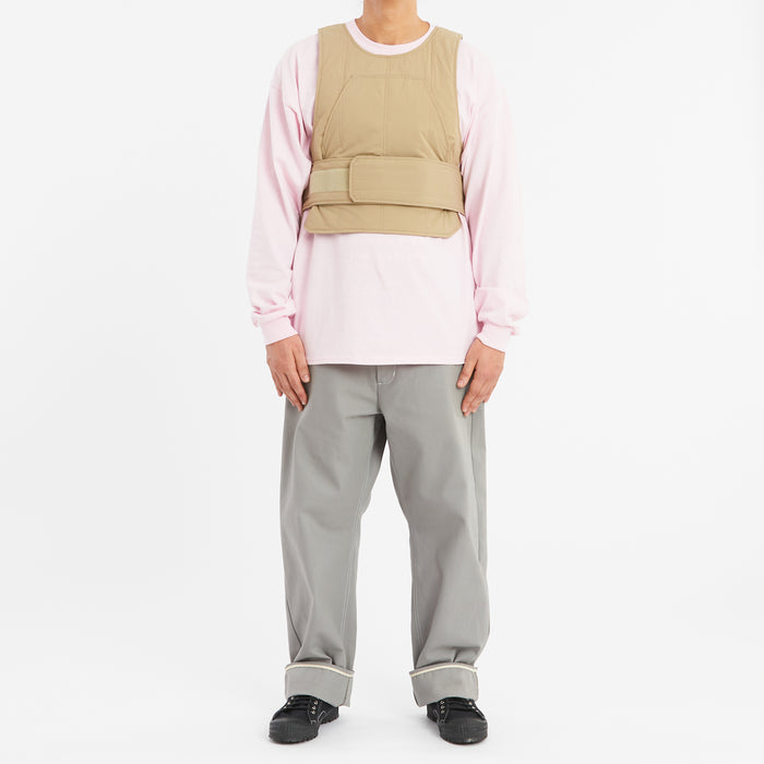 BP Vest - Tan Quilted Recycled Nylon WR