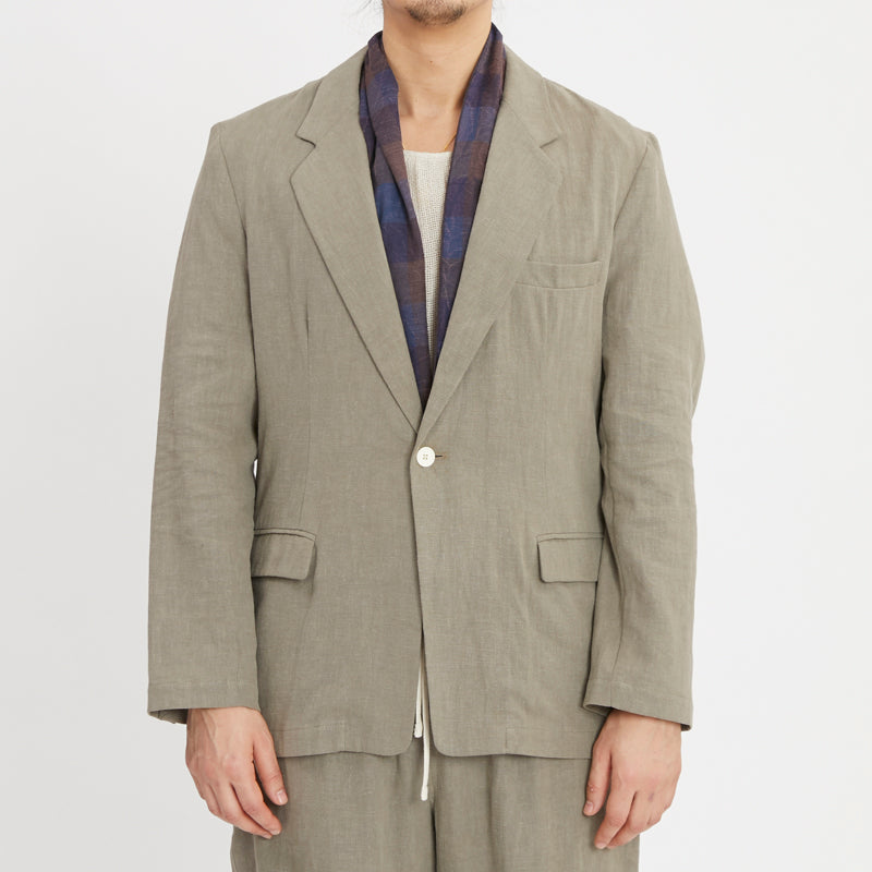 Spring Scarf - Blue & Purple Plaid