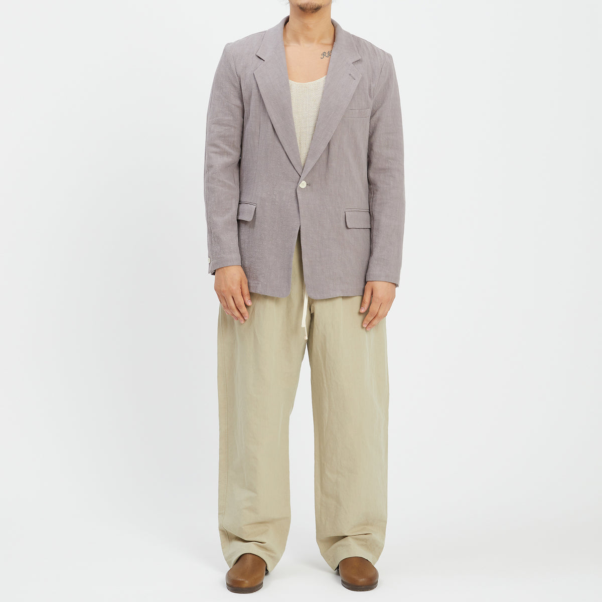 Julian Blazer - Grey Ramie