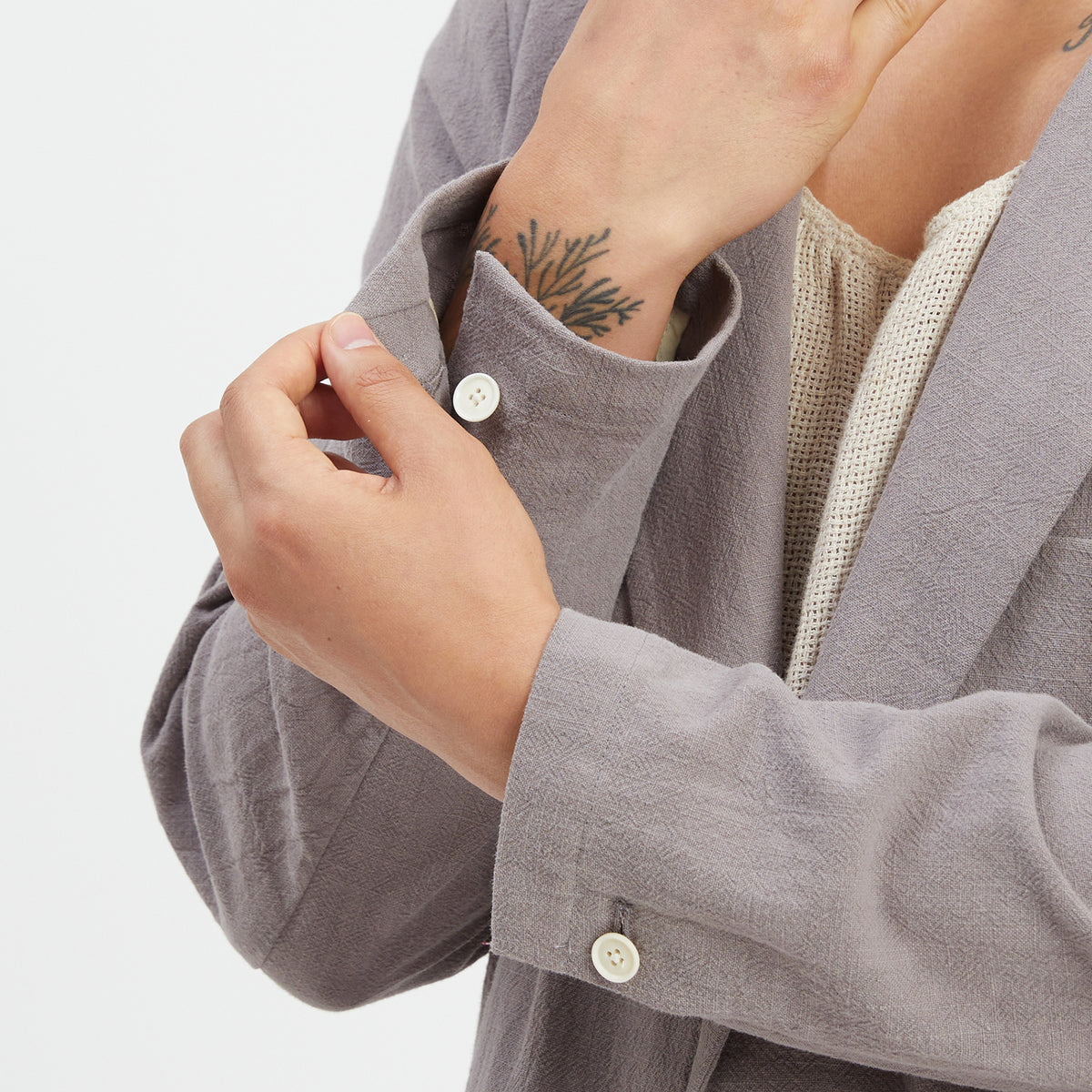 Julian Blazer - Grey Ramie