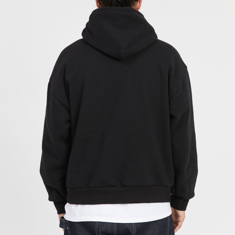 Reversible Evert Hoodie - Black Cotton Fleece