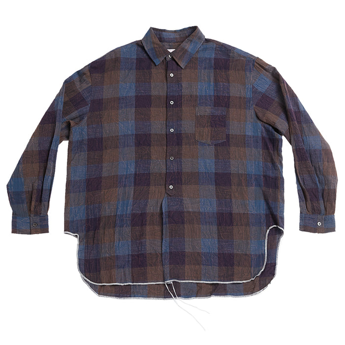 Langston Shirt - Blue & Purple Plaid
