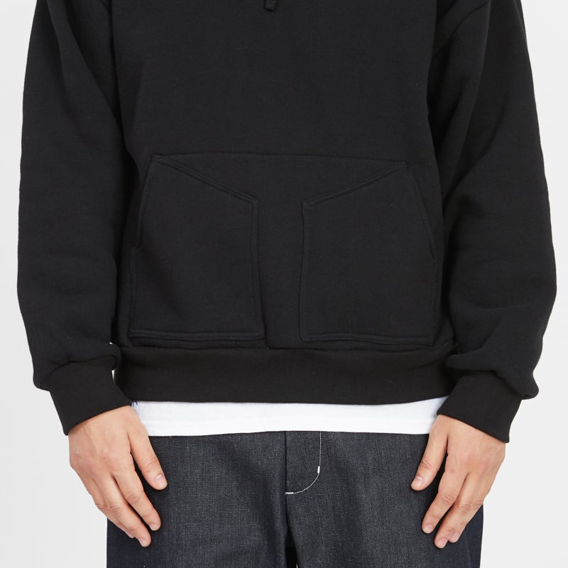 Reversible Evert Hoodie - Black Cotton Fleece