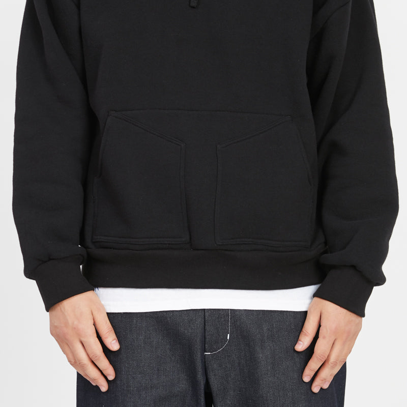 Reversible Evert Hoodie - Black Cotton Fleece