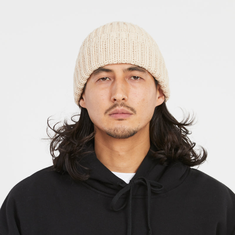 Watch Cap - Cream Cotton