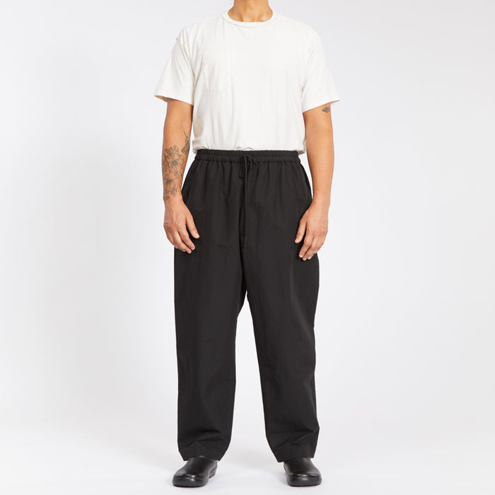 Bronco Pant - Black Coated Linen/Cotton
