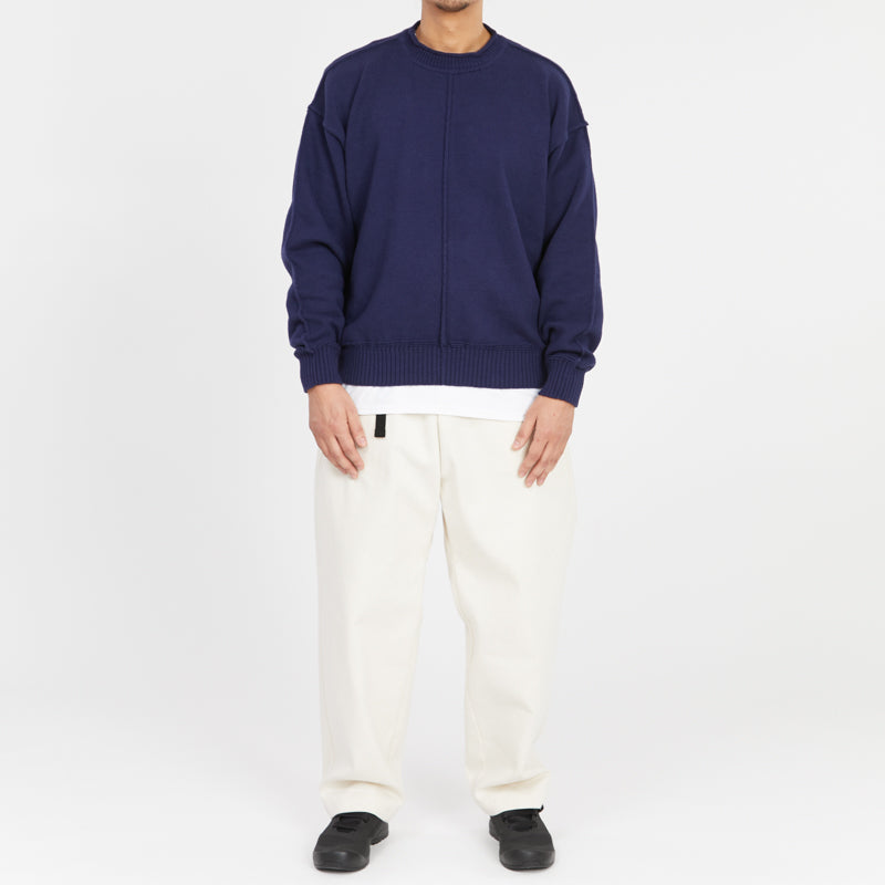 Wharf Sweater - Navy Cotton