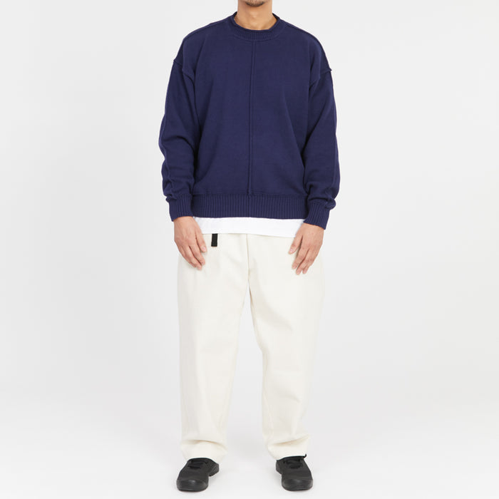 Wharf Sweater - Navy Cotton