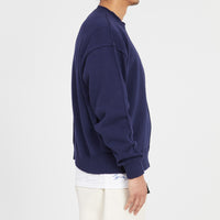 Wharf Sweater - Navy Cotton