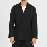 Darwin Blazer - Black Tropical Wool
