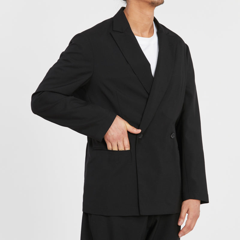 Darwin Blazer - Black Tropical Wool