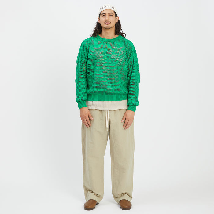 Knit Skull Cap - Natural Linen / Cotton