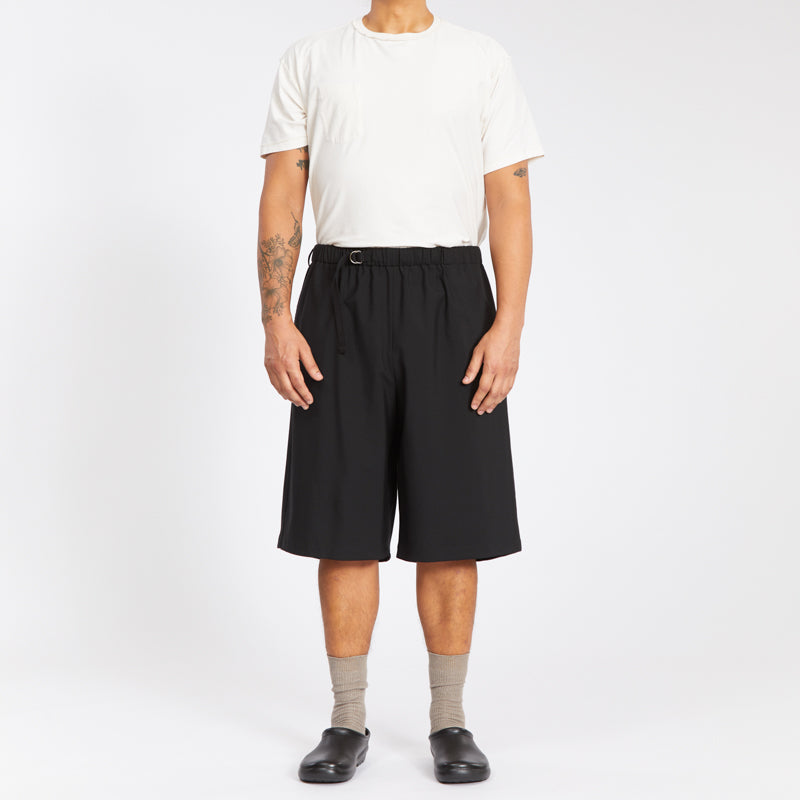 Palego Short - Black Tropical Wool