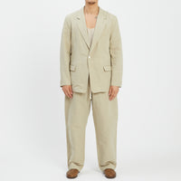 Julian Blazer - Beige Linen/Cotton