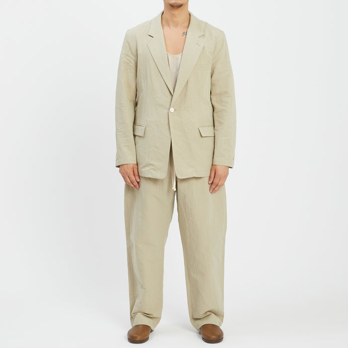 Julian Blazer - Beige Linen/Cotton