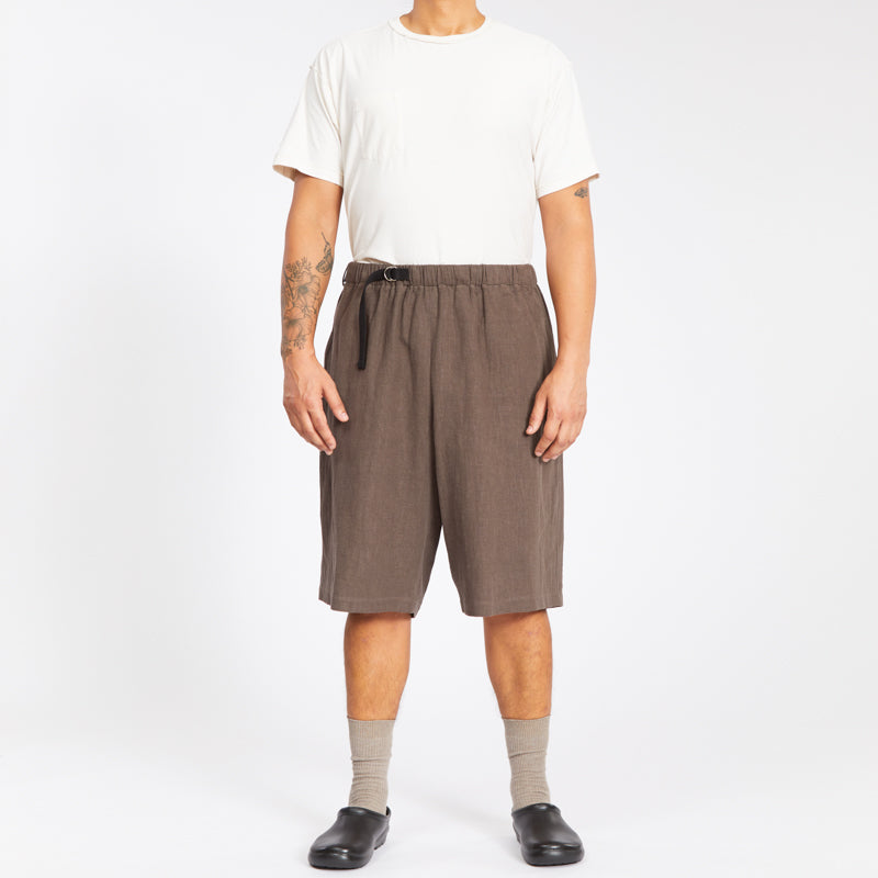 Palego Short - Brown Ramie