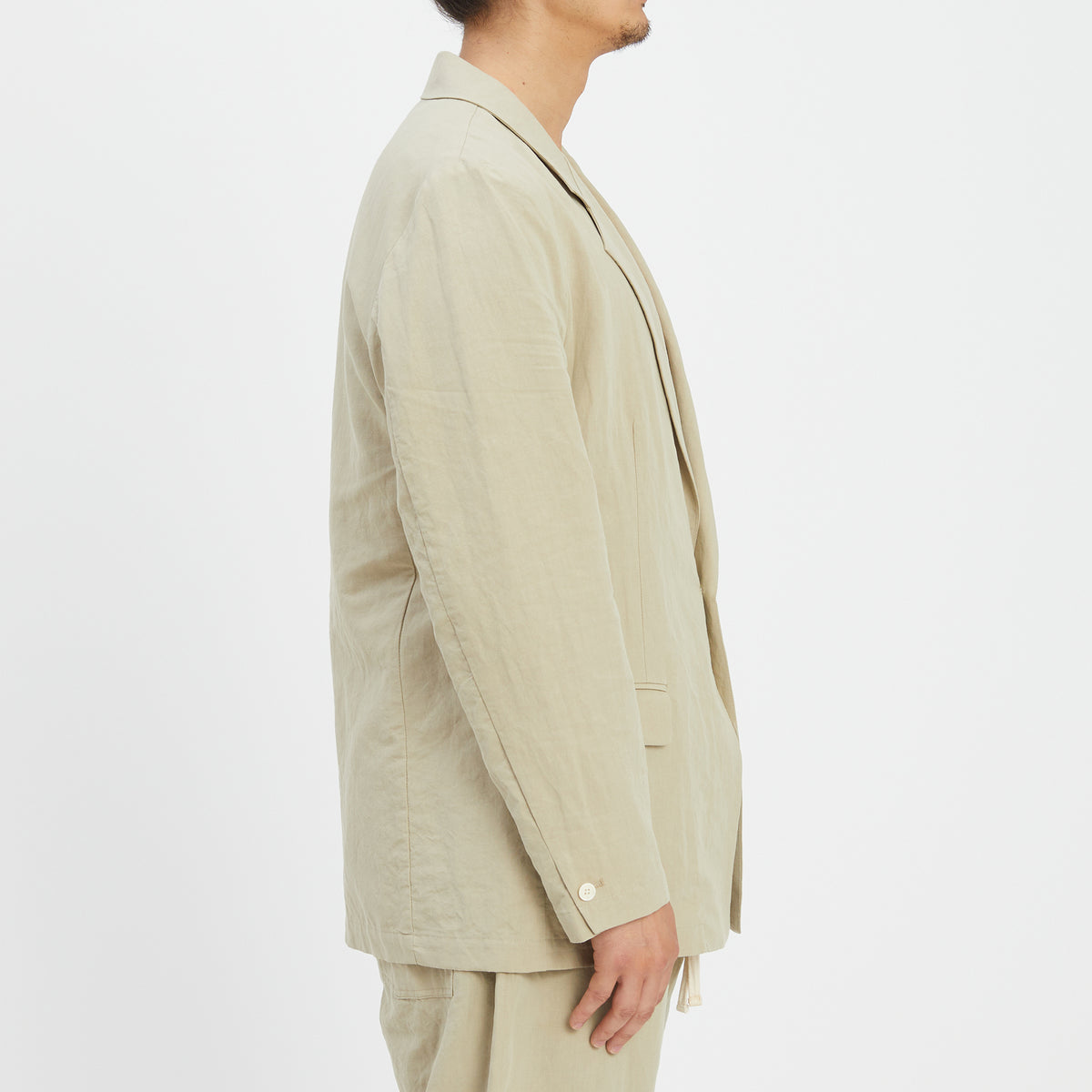 Julian Blazer - Beige Linen/Cotton