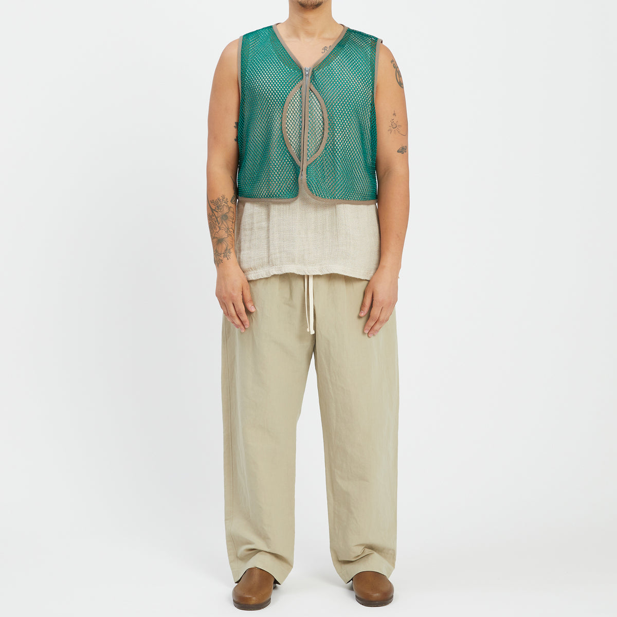 Trapper Vest - Green Mesh